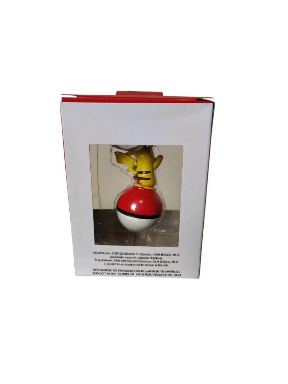 Hallmark Pokemon Pikachu Christmas Ornament With Pokeball Design